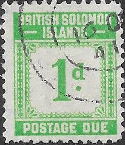 British Solomon Islands 1940 Post Due SG D1 Fine Used