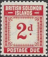 British Solomon Islands 1940 Post Due SG D2 Fine Mint