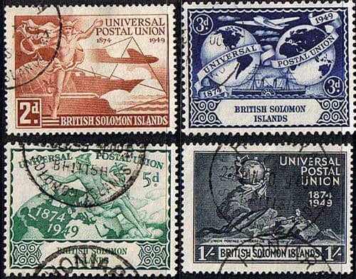 British Solomon Islands 1949 Universal Postal Union Set Fine Used
