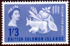 British Solomon Islands 1963 Freedom From Hunger Fine Mint