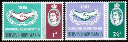 British Solomon Islands 1965 International Co-operation Year Set Fine Mint