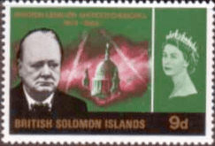 British Solomon Islands 1966 Churchill SG 132 Fine Mint