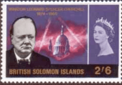 British Solomon Islands 1966 Churchill SG 134 Fine Mint