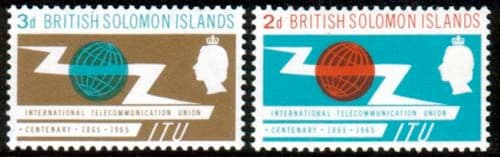 British Solomon Islands International Telecomunication Union Set Fine Mint
