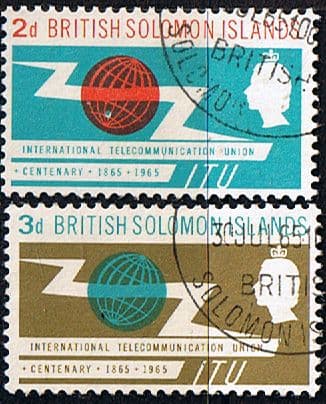 British Solomon Islands International Telecomunication Union Set Fine Used
