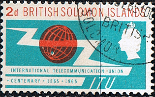 British Solomon Islands International Telecomunication Union SG 127 Fine Used