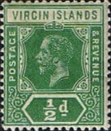 British Virgin Islands 1913 King George V SG 69 Fine Mint