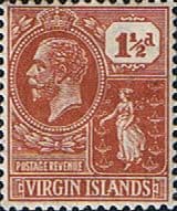 British Virgin Islands 1922 King George V SG 90 Fine Mint