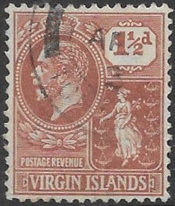 British Virgin Islands 1922 King George V SG 90 Fine Used