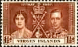 British Virgin Islands 1937 King George VI Coronation SG 108 Fine Used