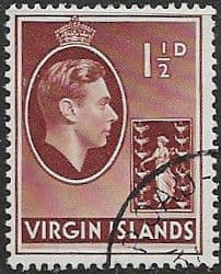 British Virgin Islands 1938 King George VI SG 112a Fine Used
