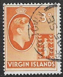 British Virgin Islands 1938 King George VI SG 115a Fine Used
