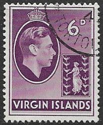 British Virgin Islands 1938 King George VI SG 116a Fine Used