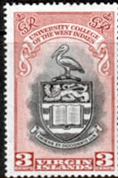British Virgin Islands 1951 British West Indies University College SG 130 Fine Mint
