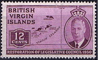 British Virgin Islands 1951 Restoration of Legislative Council SG 133 Fine Mint
