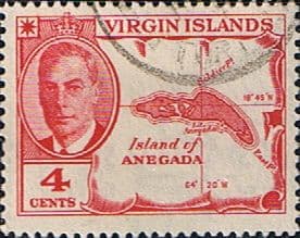 British Virgin Islands 1952 King George VI SG 139 Fine Used