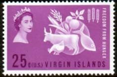 British Virgin Islands 1963 Freedom From Hunger Fine Mint