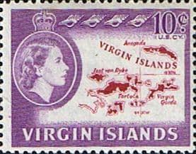 British Virgin Islands 1964 Queen Elizabeth II Ferry Boat SG 185 Fine Mint