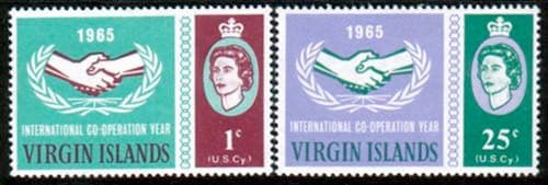 British Virgin Islands 1965 International Co-operation Year Set Fine Mint