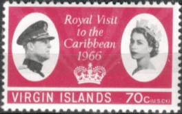 British Virgin Islands 1966 Caribbian Royal Visit SG 202 Fine Mint