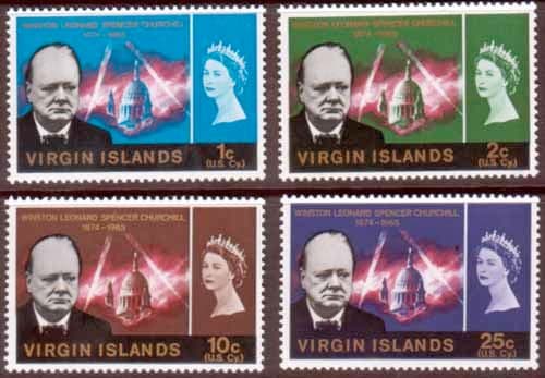 British Virgin Islands 1966 Churchill Set Fine Mint