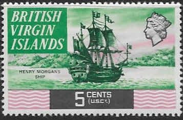 British Virgin Islands 1970 Ships SG 245 Fine Mint