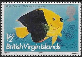 British Virgin Islands 1975 Fishes SG 330 1977 Imprint Fine Mint