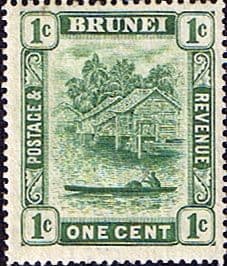 Brunei 1908 View on River SG 35 Fine Mint
