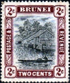 Brunei 1908 View on River SG 36 Fine Used