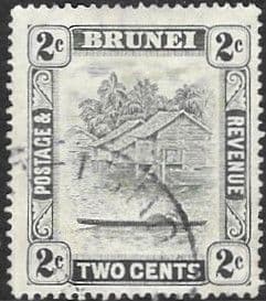 Brunei 1947 View on River SG 80 Fine Used