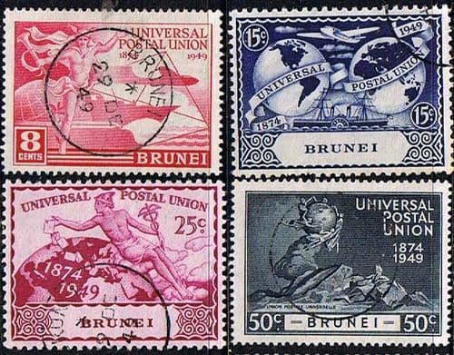 Brunei 1949 Universal Postal Union Set Fine Used