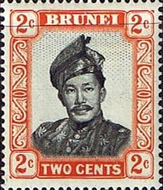 Brunei 1952 Sultan Sir Omar Ali Saifuddin-Wasa'adul Khairi Wadin SG 101 Fine Mint