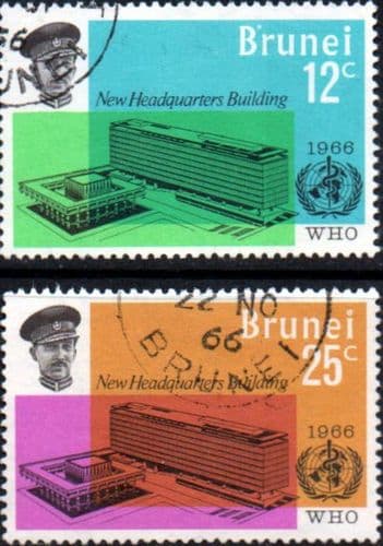 Brunei 1966 World Health Organisation Set Fine Used