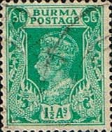 Burma 1938 King George VI SG 23 Fine Used