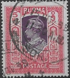 Burma 1938 King George VI SG 32 Fine Used
