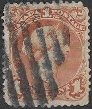 Canada 1868 Various frames SG 55 Fine Used