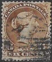 Canada 1868 Various frames SG 59b Fine Used