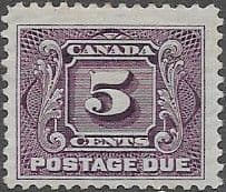 Canada 1906 Postage Due D7 Fine Mint