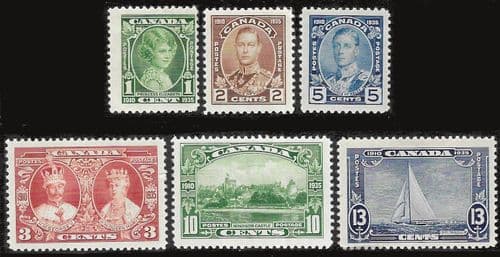 Canada 1935 King George V Silver Jubilee Set Fine Mint