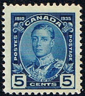 Canada 1935 SG 338 Silver Jubilee King Edward as Prince of Wales Fine Mint