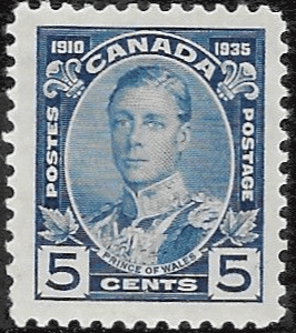 Canada 1935 SG 338 Silver Jubilee King Edward as Prince of Wales Fine Mint