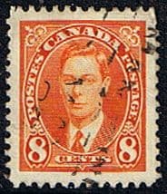 Canada 1937 SG 362 George VI Head Fine Used