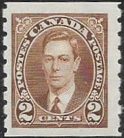 Canada 1937 SG 369 King George VI Coil Stamp Fine Mint
