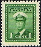 Canada 1942 SG 375 King George in Naval Uniform Fine Mint