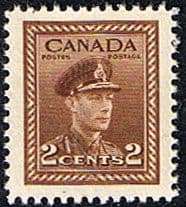 Canada 1942 SG 376 King George in Naval Uniform Fine Mint