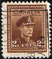 Canada 1942 SG 376 King George in Naval Uniform Fine Used