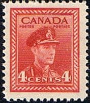 Canada 1942 SG 380 King George in Naval Uniform Fine Mint