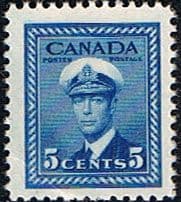 Canada 1942 SG 381 King George in Naval Uniform Fine Mint