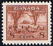 Canada 1942 SG 382 Farm Scene Cattle Fine Mint