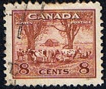 Canada 1942 SG 382 Farm Scene Cattle Fine Used